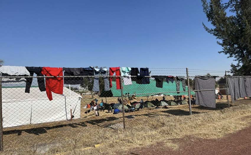 Fotografía: Lady Junek Vargas León, albergue temporal del Bosque de Tláhuac, CDMX, abril 2023.